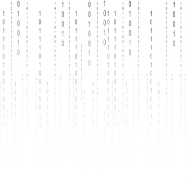 İkili kod. Dijital illüstrasyon.