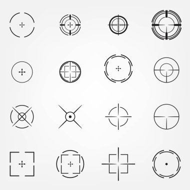 Crosshair Icons set 