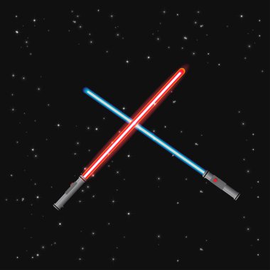 İki ışık kılıç 