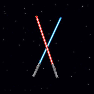 İki ışık kılıç 