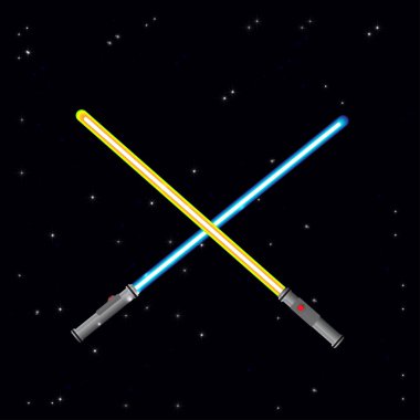 İki ışık kılıç 