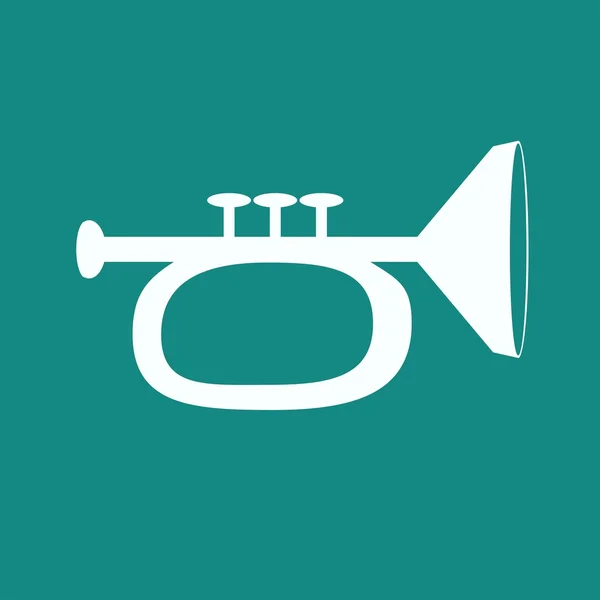 Web illustration of trumpet — Stock Vector