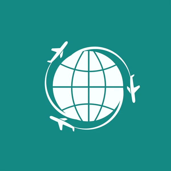 The globe web icon — Stock Vector