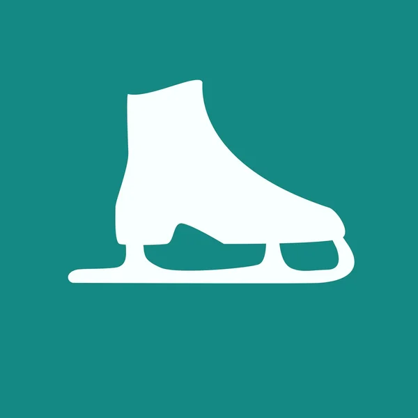 Skate pictogram. Kunstschaatsen symbool — Stockvector