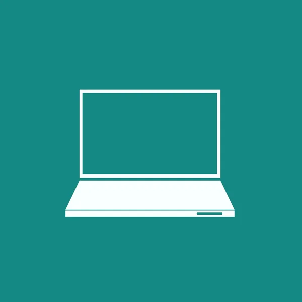 Illustration mit Laptop-Symbol — Stockvektor