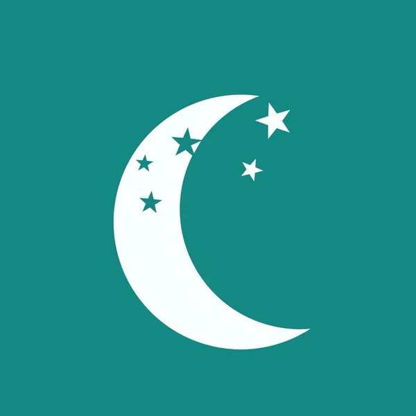 Moon web icon — Stock Vector