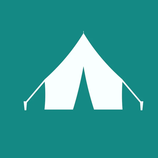 Икона туристической палатки — стоковый вектор