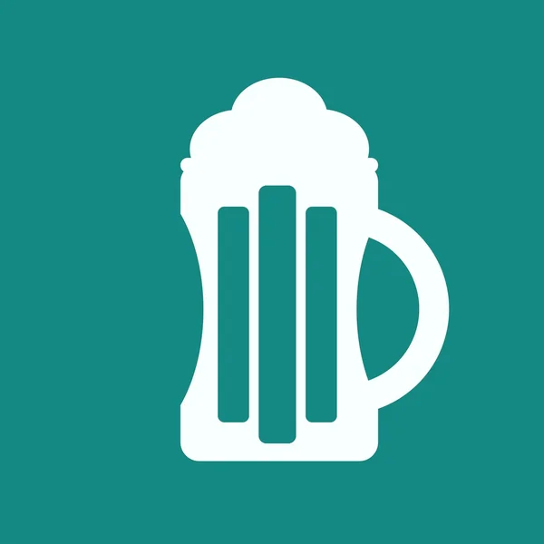 Mok van bier pictogram — Stockvector