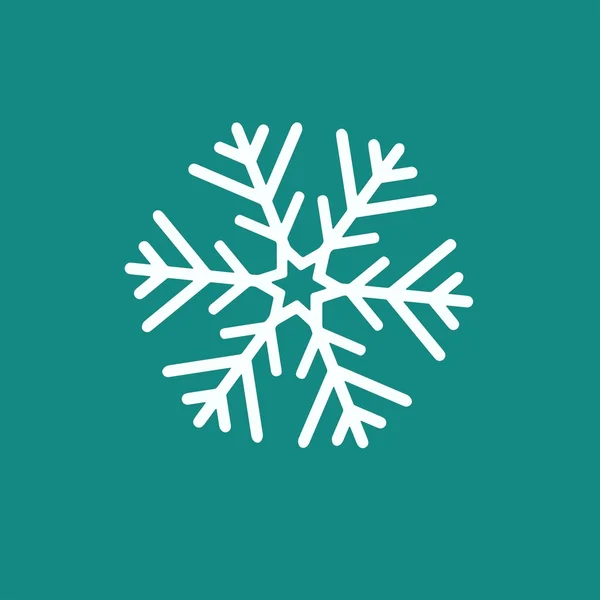 Copo de nieve icono web — Vector de stock