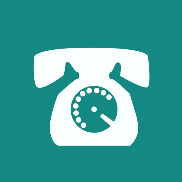 Telefon ikona na białym tle — Wektor stockowy