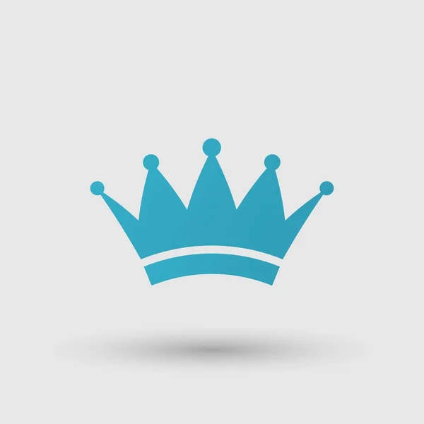 Icono de símbolo de corona real — Vector de stock