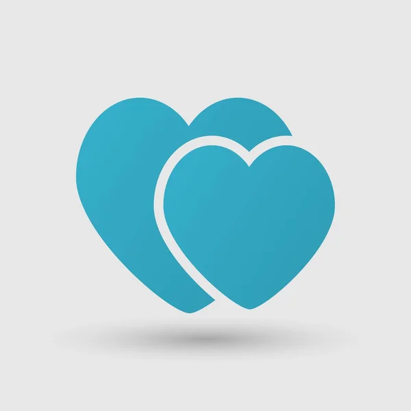 Kalpler çift simgesi — Stok Vektör