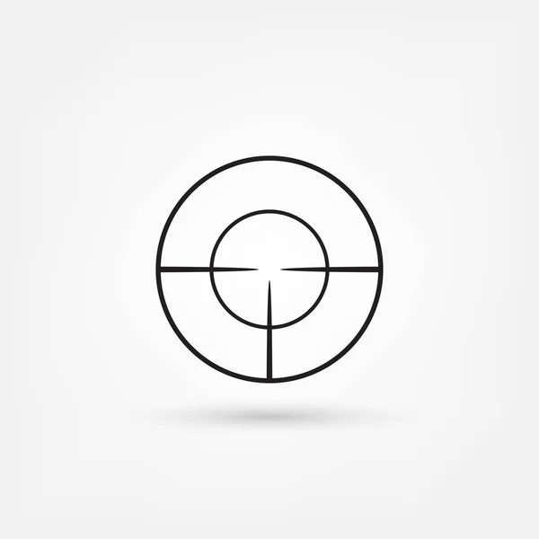 Icono web objetivo — Vector de stock