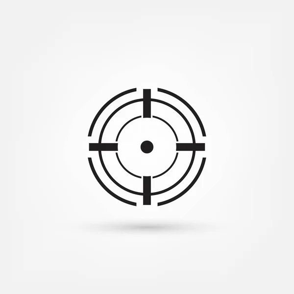 Icono web objetivo — Vector de stock