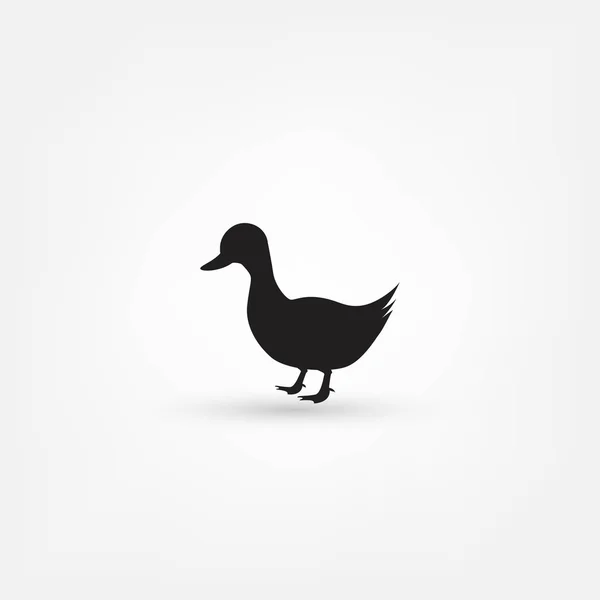 Eend vogel pictogram — Stockvector