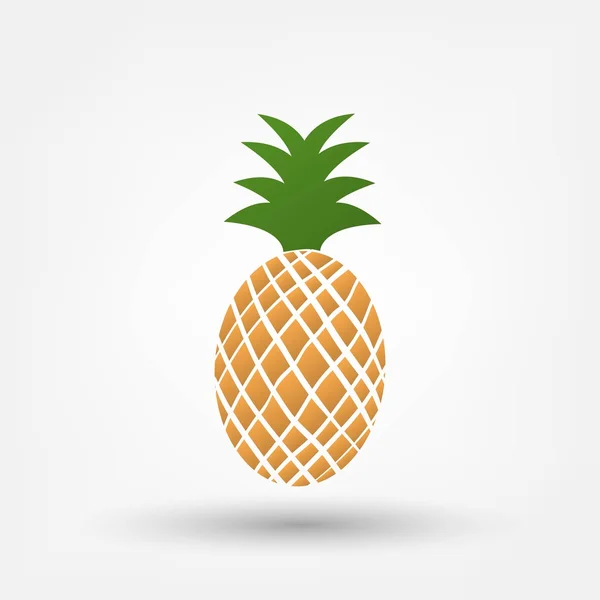 Ananas meyve simgesi — Stok Vektör