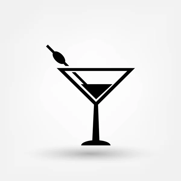 Martinicocktail-Ikone — Stockvektor