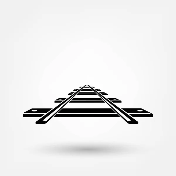 Železnice, železniční ikonu — Stockový vektor