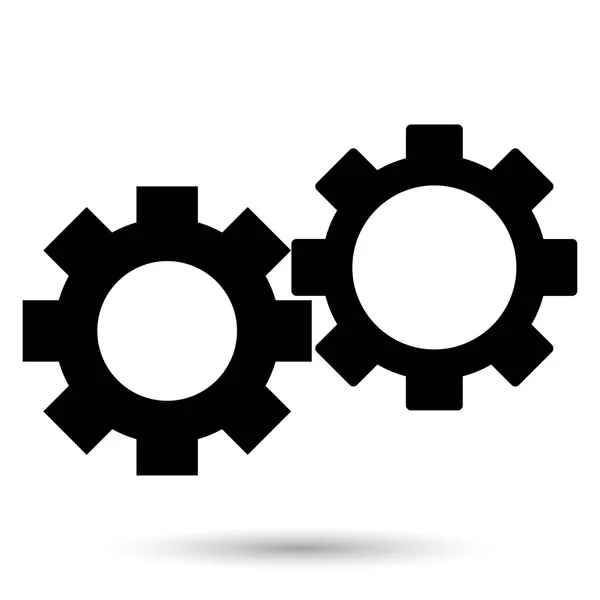 Gears web pictogram — Stockvector