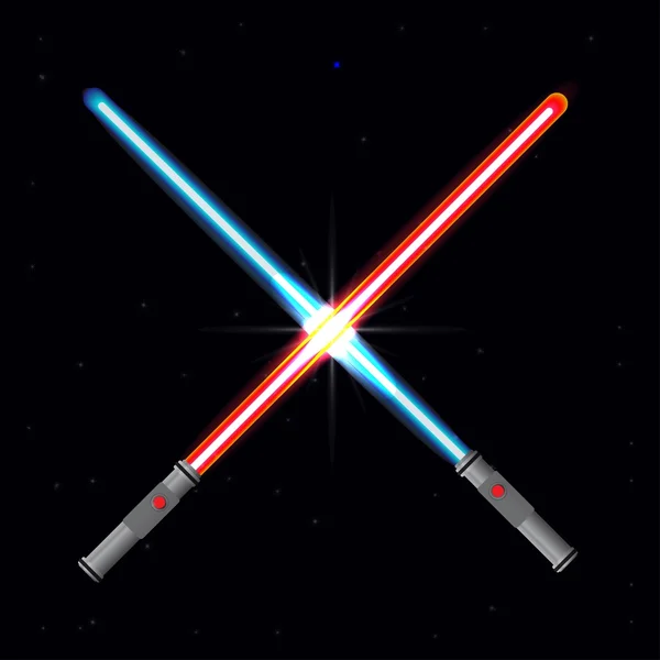 Two light swords — Stock Vector
