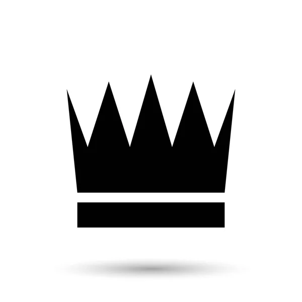 Kongelig krone symbol ikon – Stock-vektor