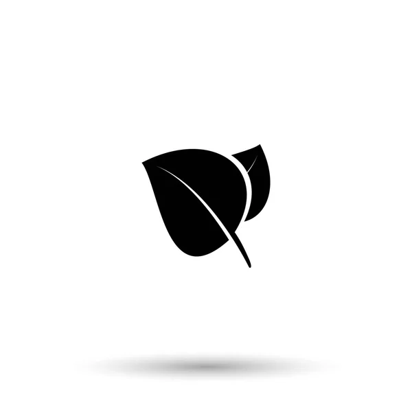 Levelek eco ikonЕко значок листя — стоковий вектор