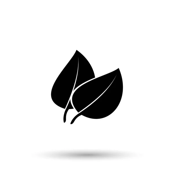 Leaves eco icon — Stock Vector