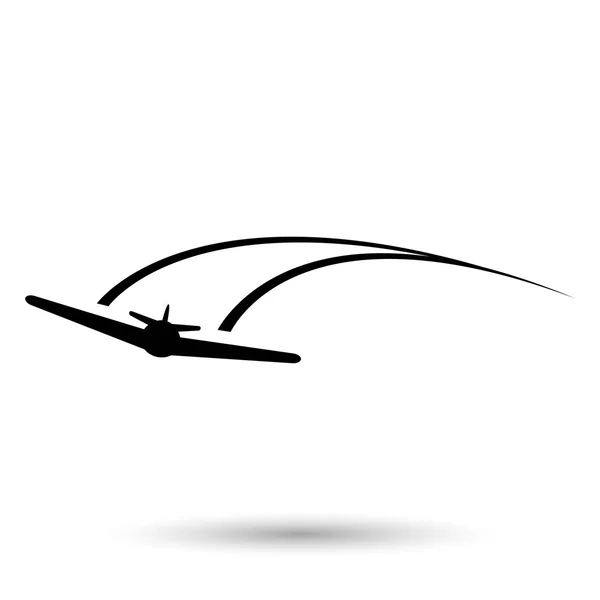Repülőgép, repülőgép-szimbólum — Stock Vector