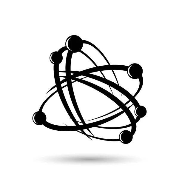 Molecuul, wetenschap pictogram — Stockvector