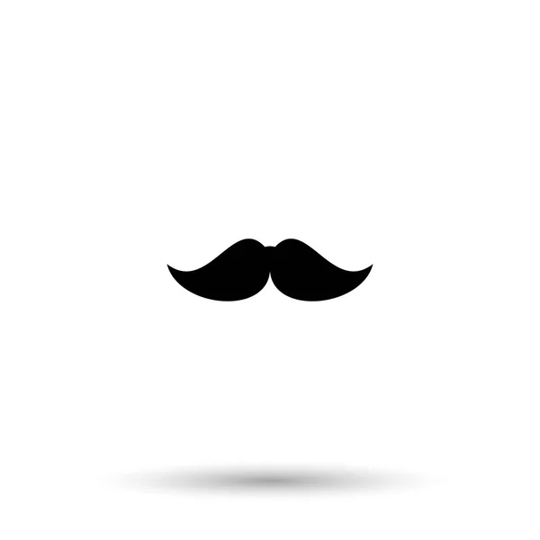 Male mustache icon — Stock Vector