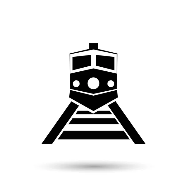 Icono de transporte de tren — Vector de stock