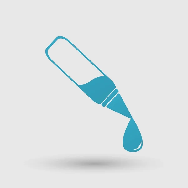 Pipette Web-Symbol — Stockvektor