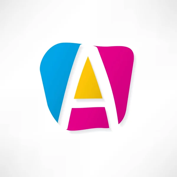 Pictogram met de letter A — Stockvector