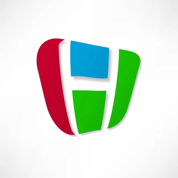 Ikona z literką H — Wektor stockowy