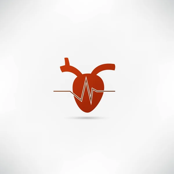 Ícone do cardiograma — Vetor de Stock