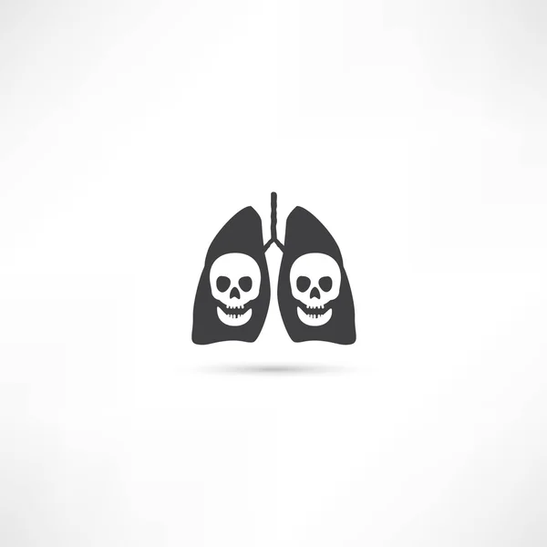 Human lungs icon — Stock Vector