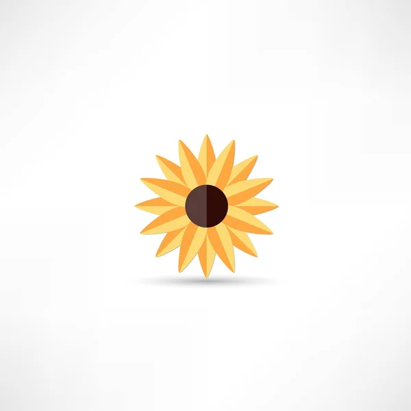 Icono de girasol — Archivo Imágenes Vectoriales