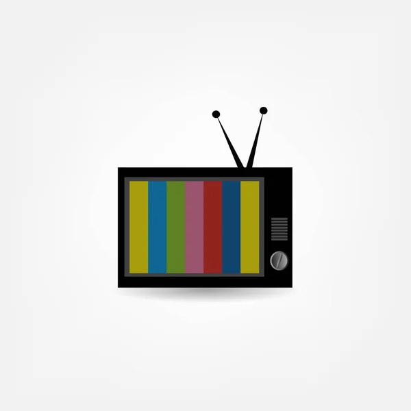 Vintage tv ikona — Stockový vektor