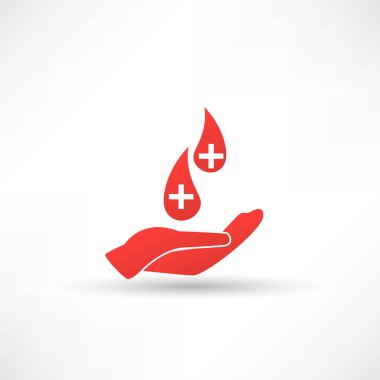 bağışlanan kan simgesi