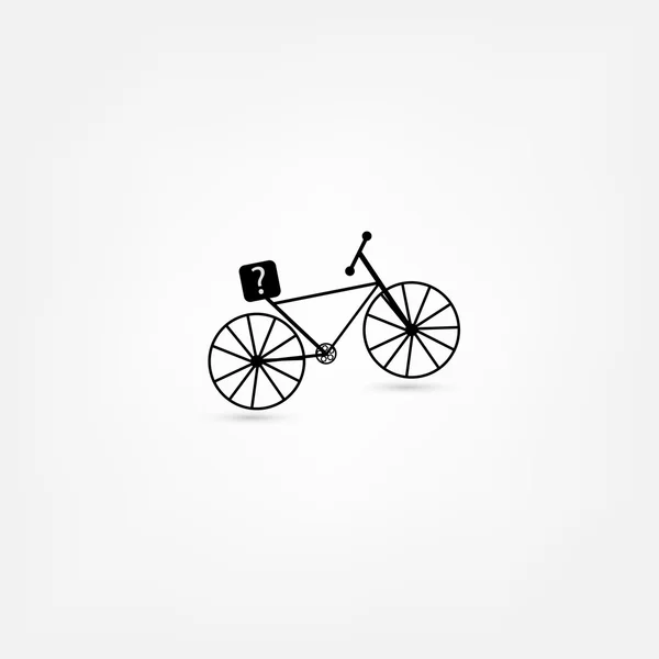 Bicicleta, bicicleta, icono de transporte — Vector de stock