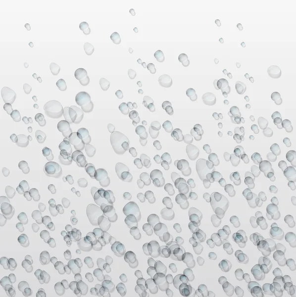 Water drops on glass — Stock Vector