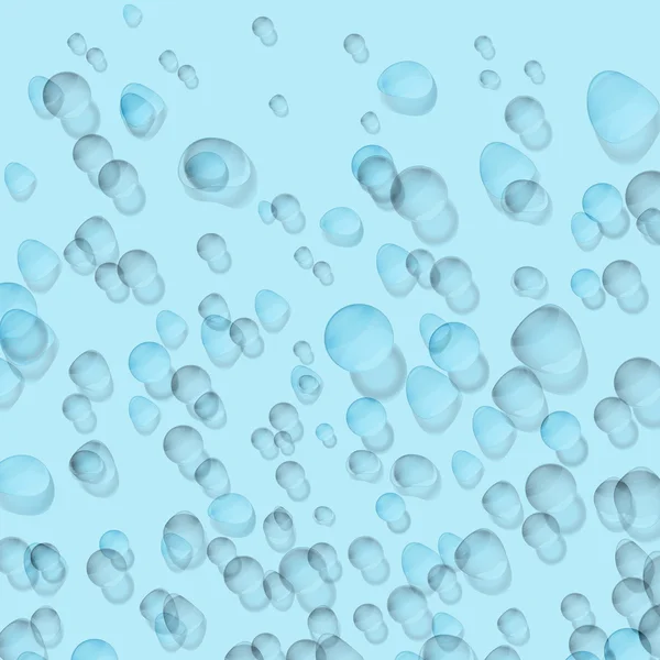 Gotas de agua sobre vidrio — Vector de stock