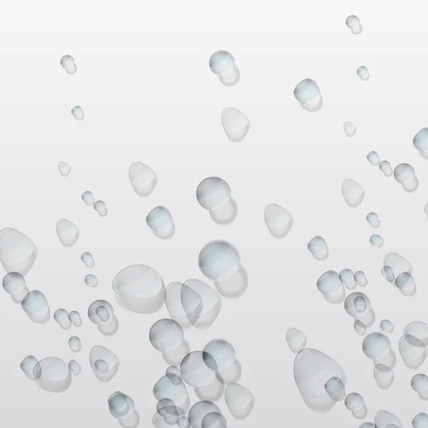 Gotas de agua sobre vidrio — Vector de stock