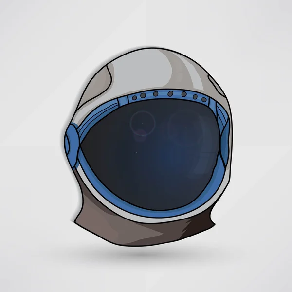 Casco espacial, símbolo del astronauta — Vector de stock