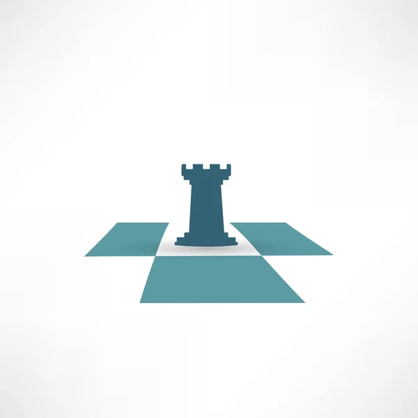 Шахматы, икона игры — стоковый вектор