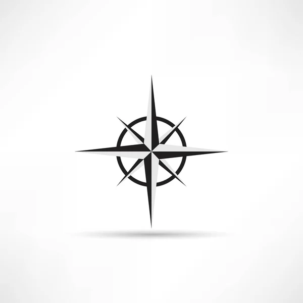 Kompas, reizen pictogram — Stockvector
