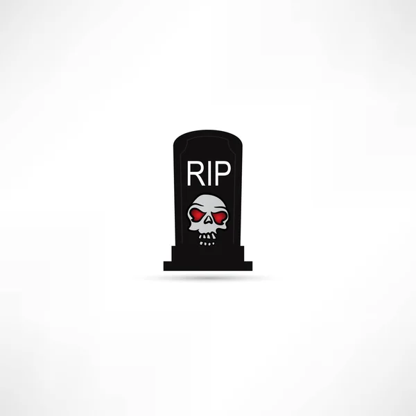 Tombe, icône de la mort — Image vectorielle