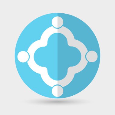 İş simgesi. soyut el sıkışma