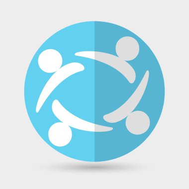 İş simgesi. soyut el sıkışma