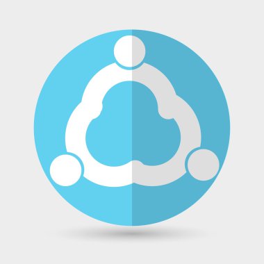 İş simgesi. soyut el sıkışma